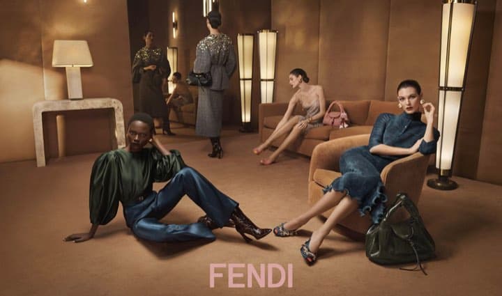 Set for the Fendi Fall 2025 campaign