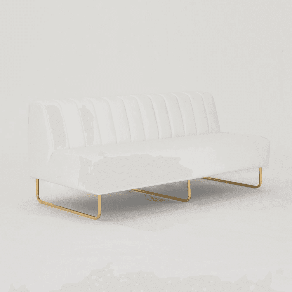 savile sofa white, NS-0005, from Northstar Event Rentals
