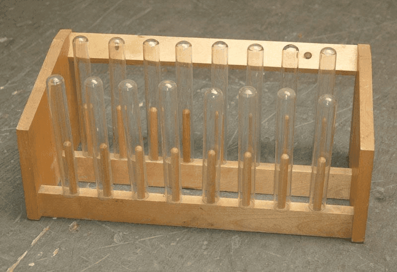 Wooden Test Tube Rack, #1514, from LCW Props